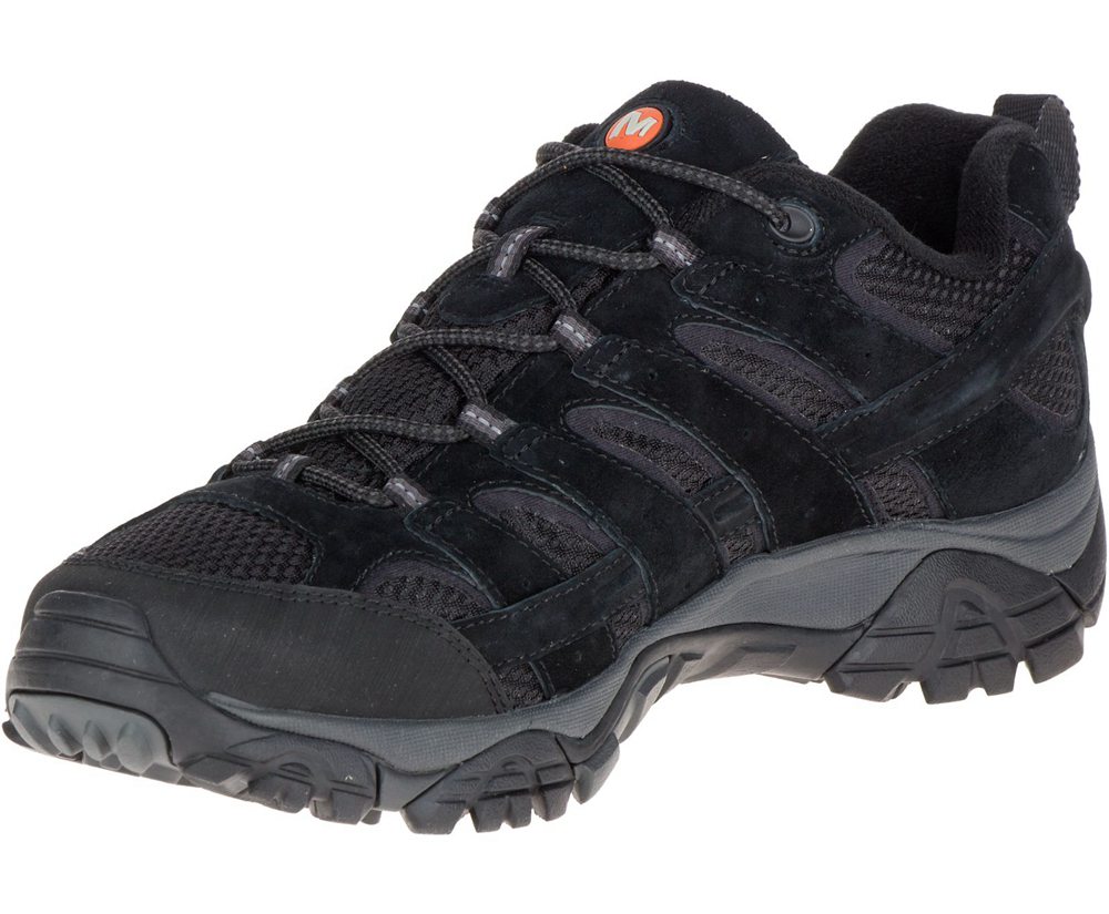 Merrell Hiking Shoes Black - Moab 2 Ventilator - Mens 04CIYUNDX